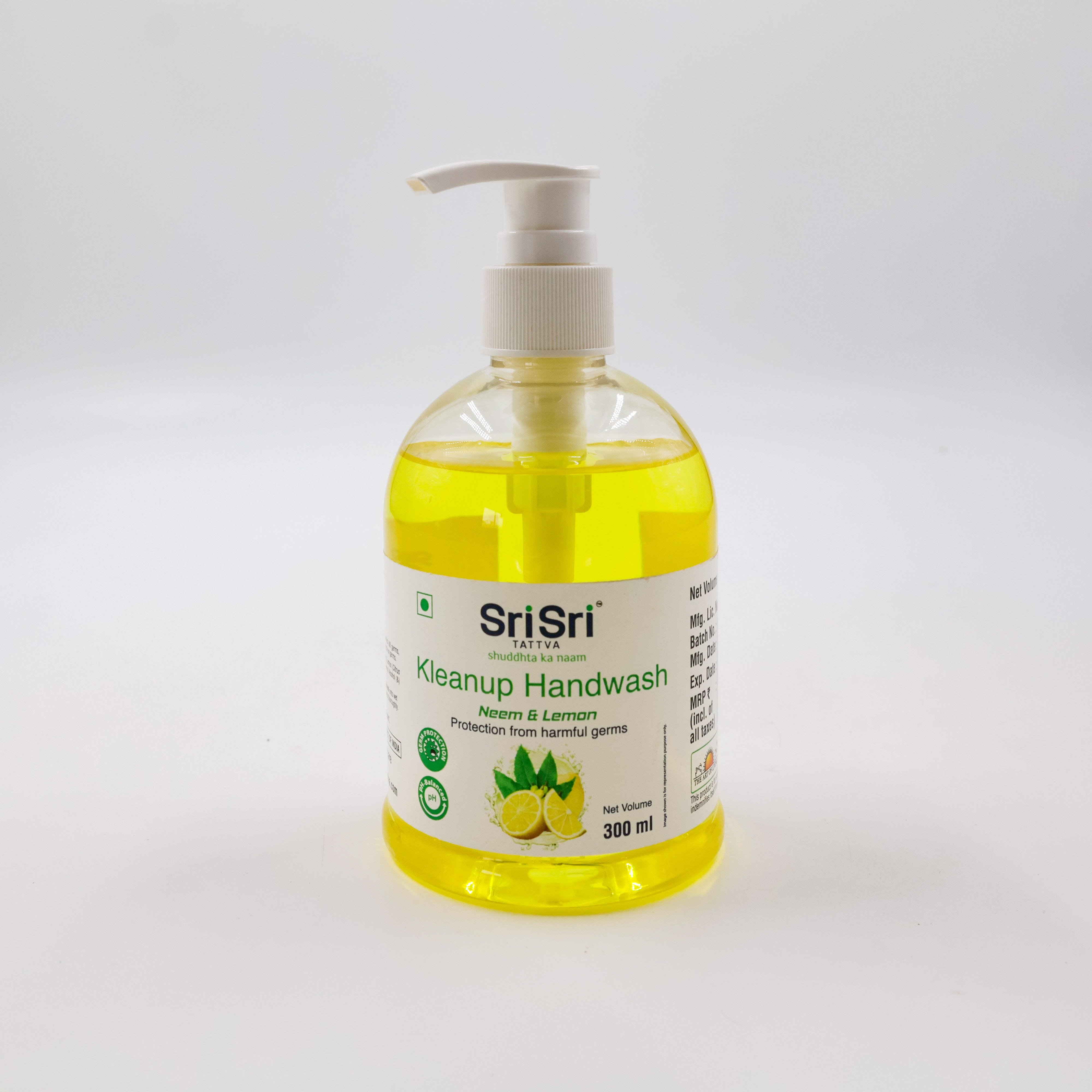 Sri Sri Kleanup Handwash Neem & Lemon 300 ml